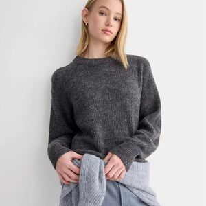 Everlane cocoon crew neck alpaca sweater
